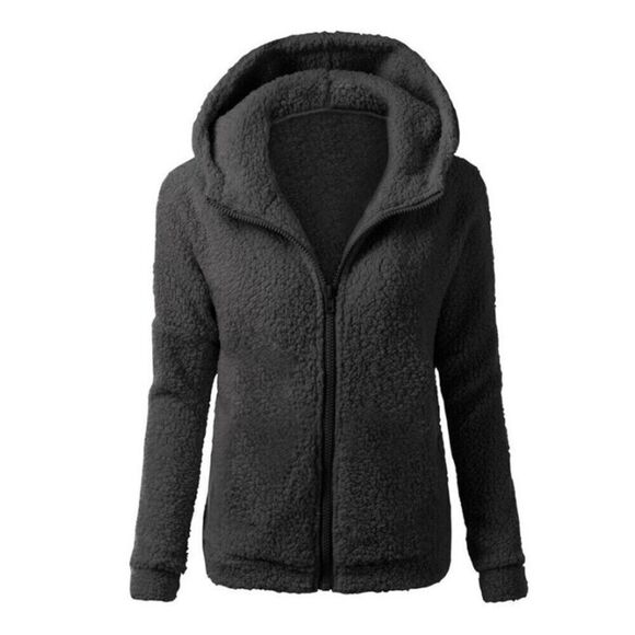 Bkolouuoe Women Lightweight Hooded Jacket with Pockets. Dark olive color. M - Picture 6 of 6